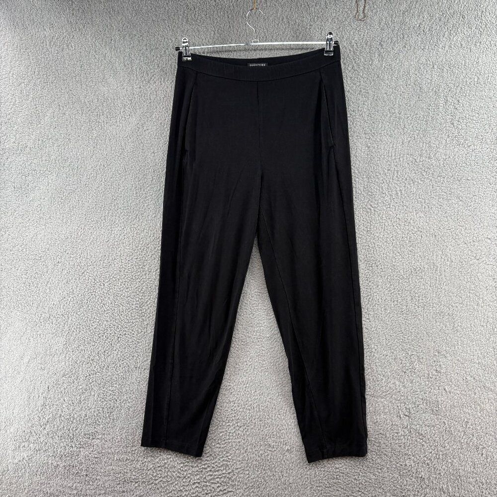 Eileen Fisher Pull On Elastic Waist Pant Size Small Tencel Lyocell Black